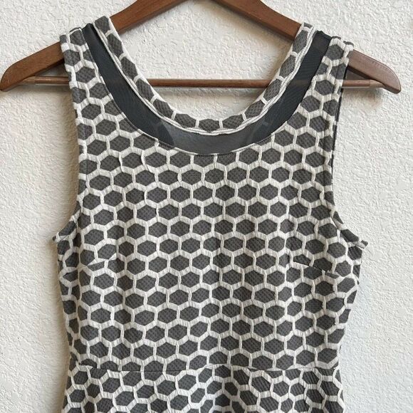 Nwt Stitch Fix Pixley Womens Millie Textured Knit Circle Print Fit Flare Dress S - Picture 3 of 10